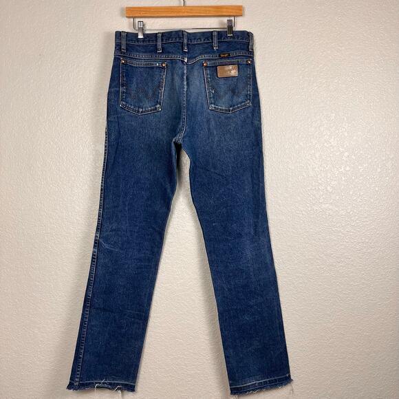 Vtg Wrangler Mens Jeans Size 34 x 34 Blue Denim 936PWD Western Workwear Country - Picture 3 of 9